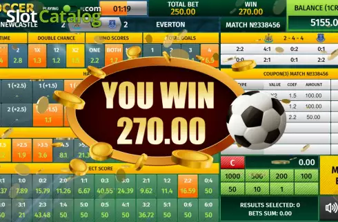 Win Screen 2. Virtual Soccer (InBet Games) slot