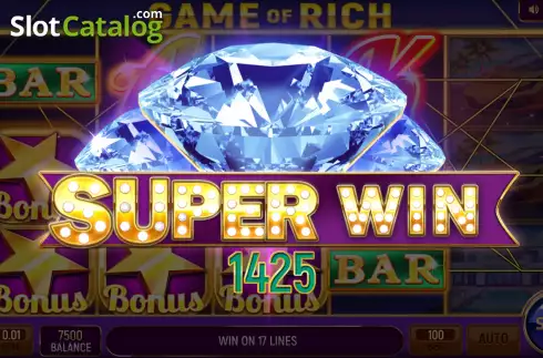 Super Win. Game of Rich slot