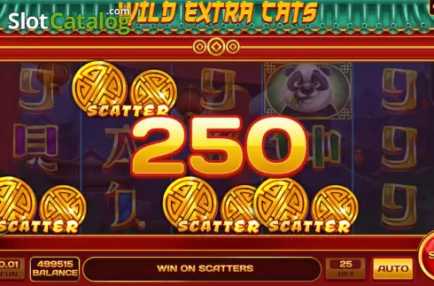 Free Spins Win Screen. Wild Extra Cats slot