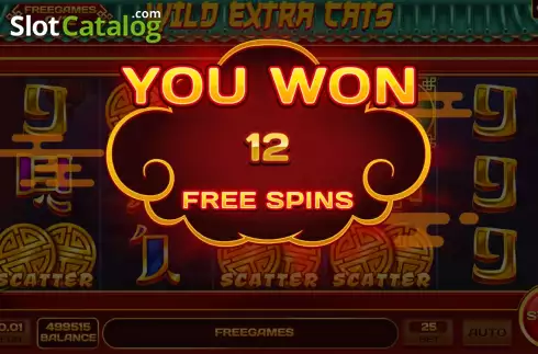 Free Spins Win Screen 2. Wild Extra Cats slot