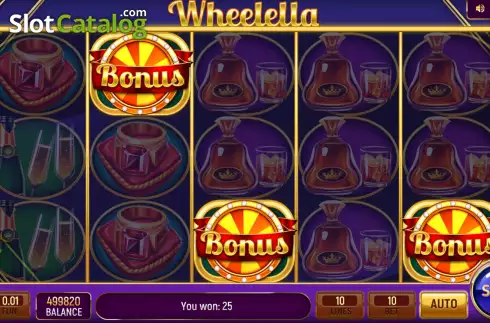 Bonus Wheel Win Screen. Wheelella slot