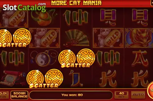 Free Spins Win Screen. More Cat Mania slot