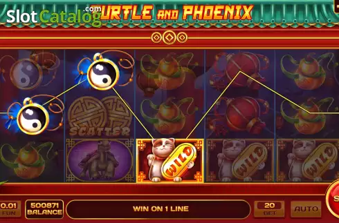 Win screen 2. Turtle and Phoenix slot