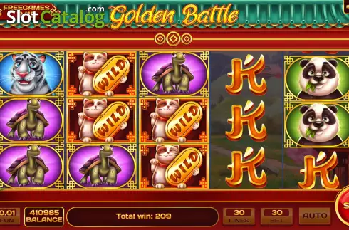 画面9. Golden Battle カジノスロット