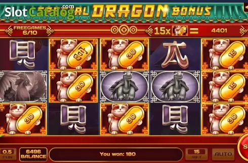 Free Spins screen 3. Special Dragon Bonus slot