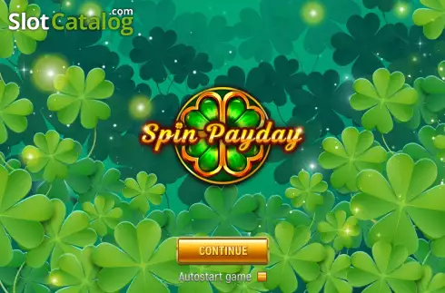 Start Game screen. Spin Payday slot