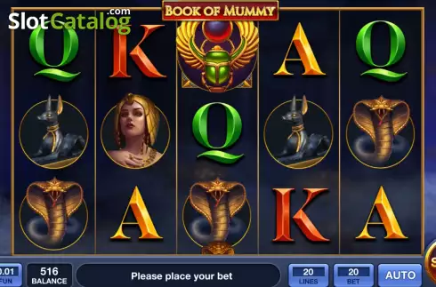 Écran2. Book of Mummy (InBet Games) Machine à sous
