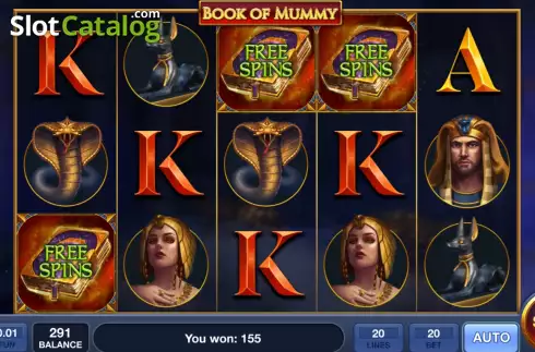 Écran5. Book of Mummy (InBet Games) Machine à sous