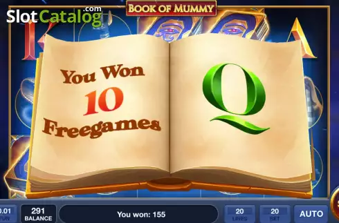 Écran6. Book of Mummy (InBet Games) Machine à sous