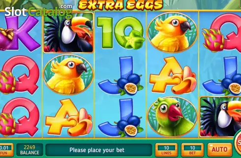 Game screen. Extra Eggs slot