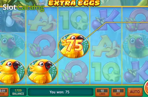 Win screen 3. Extra Eggs slot