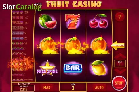 Win screen 2. Fruit Casino (3x3) slot