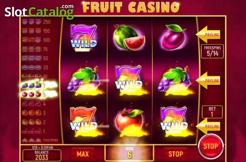 Free Games screen  2. Fruit Casino (3x3) slot