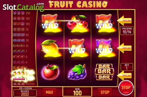Free Games screen  3. Fruit Casino (3x3) slot