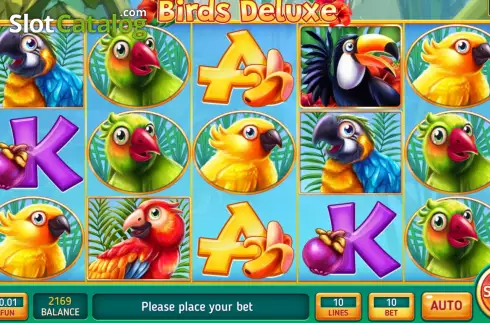 Game screen. Birds Deluxe slot