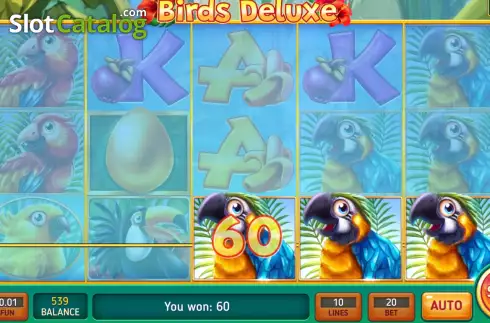 Win screen 3. Birds Deluxe slot