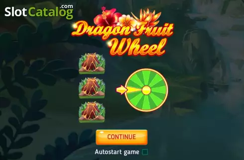 Start Game screen. Dragon Fruit Wheel slot