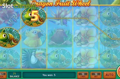 Скрин4. Dragon Fruit Wheel слот