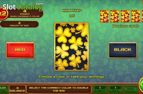 Risk Game screen. The Irish Game slot