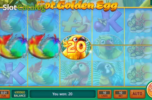 Win screen. Hot Golden Egg slot