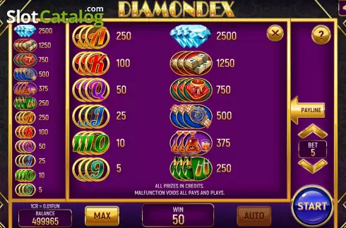 Captura de tela6. Diamondex (3x3) slot