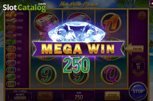 Win screen 3. The Rich Game (Pull Tabs) slot