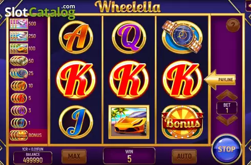 Win screen 2. Wheelella (3x3) slot