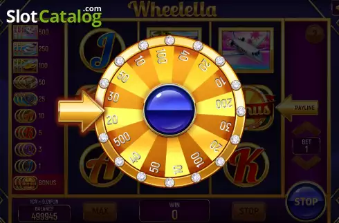 Bonus Game screen 2. Wheelella (3x3) slot