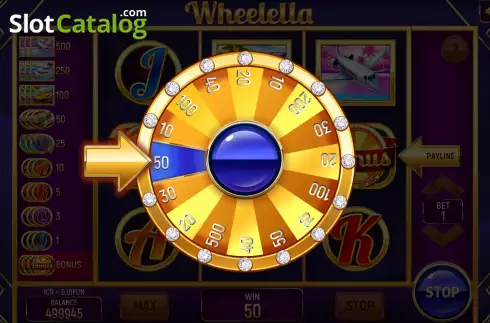 Bonus Game screen 3. Wheelella (3x3) slot
