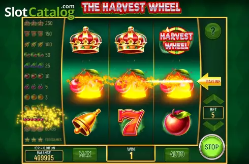 Bildschirm3. The Harvest Wheel (Pull Tabs) slot