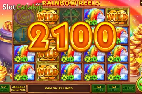 Win screen 2. Rainbow Reels (InBet Games) slot