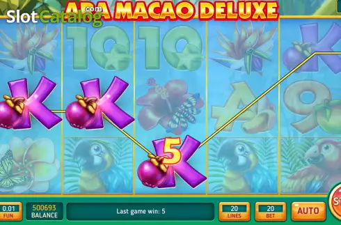 Bildschirm3. Ara Macao Deluxe slot