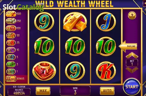 Win screen. Wild Wealth Wheel (Pull Tabs) slot