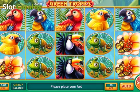 Bildschirm2. Green Tropics slot