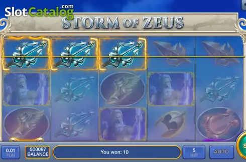 Win screen 2. Storm of Zeus slot