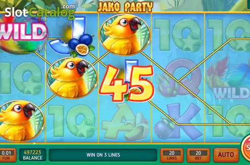 Win screen 2. Jako Party slot