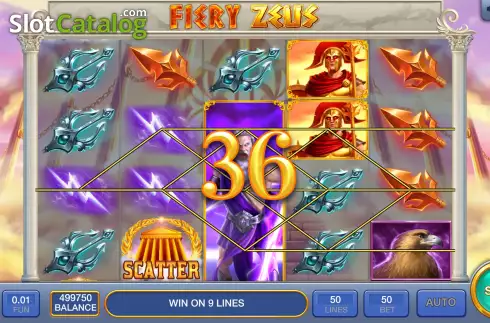 Win screen 2. Fiery Zeus slot