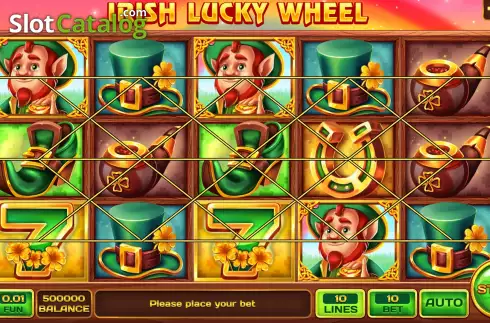 Game screen. Irish Lucky Wheel slot