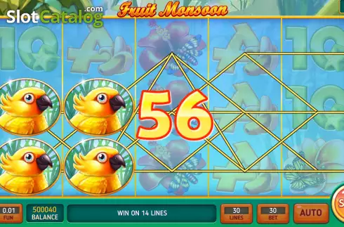 Win screen 2. Fruit Monsun slot