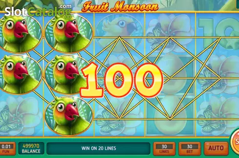 Win screen 3. Fruit Monsun slot