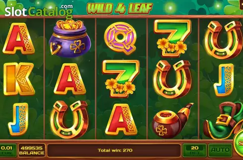 画面7. Wild 4 Leaf カジノスロット