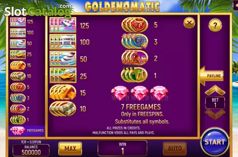 Bildschirm6. Goldenomatic (3x3) slot