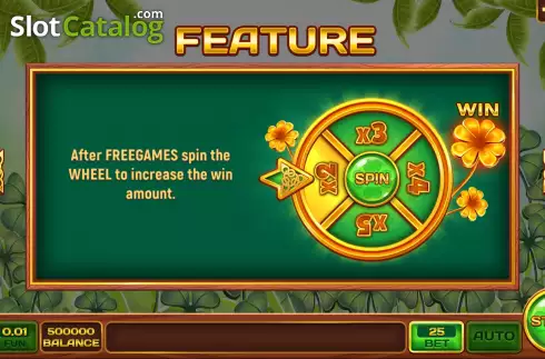 Game Features screen 2. Irish Mania slot