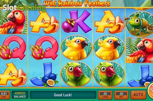 Free Games screen 3. Wild Rainbow Features slot
