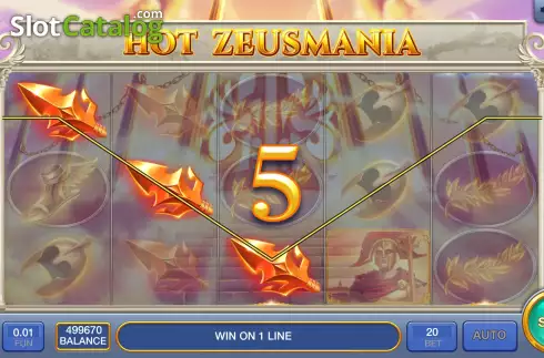 Win screen. Hot Zeusmania slot