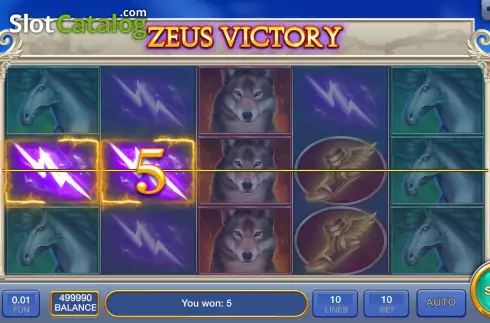 Skärmdump3. Zeus Victory slot