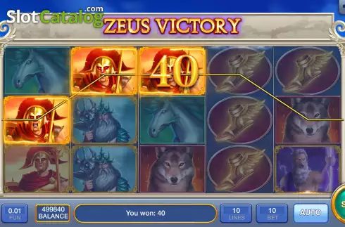 Ecran5. Zeus Victory slot