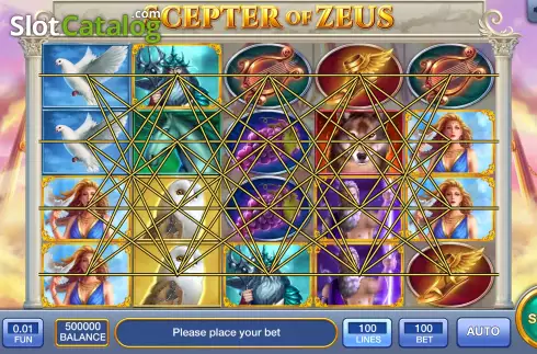 Bildschirm2. Scepter of Zeus slot