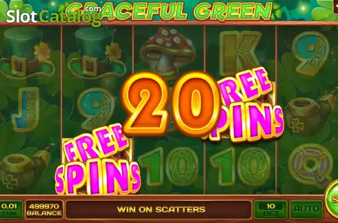 Win screen 2. Graceful Green slot