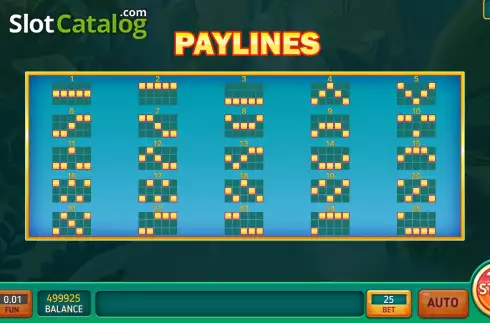 PayLines screen. Special Ara Bonus slot